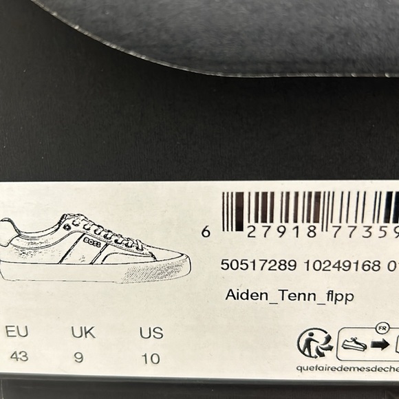 Price is FIRM 100% Authentic Hugo Boss Mens Sneaker / Shoe - New with Box Aiden - Picture 3 of 6